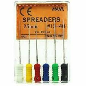 Mani - Spreaders 25mm 40 6шт. инструмент для работы с гуттаперчей