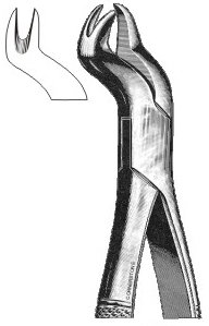 Щипцы № 88 L (777-211) для моляров верхней челюсти левой стороны