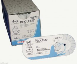 Johnson&Johnson - Пролен 4/0 колющая игла 17мм 90см (W8557) 1шт.
