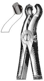 Щипцы №121 (777-158) для удаления зубов мудрости верхней челюсти