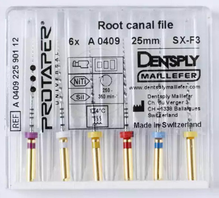 Maillefer - ProTaper Universal машинные 25mm ASS SX-F3 6шт.