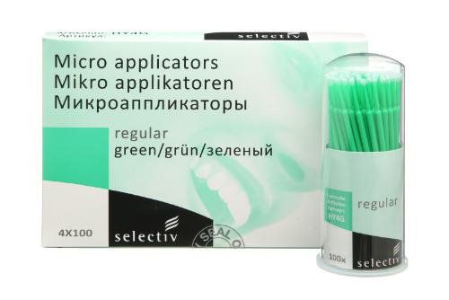 Аппликаторы Selectiv Regular синий/зеленый 100шт.