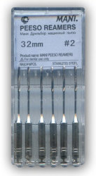 Mani - Pesso Reamers 32mm 2 6шт. корневые дрильборы