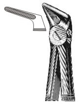 Щипцы № 31 (777-120) для удаления корней нижней челюсти