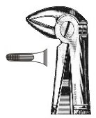 Щипцы № 33 C (777-124) для удаления корней нижней челюсти