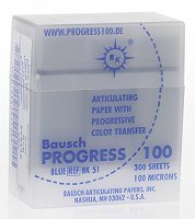 Артикуляционная бумага Bausch - BK 51 синяя 300 листов 100 мкм