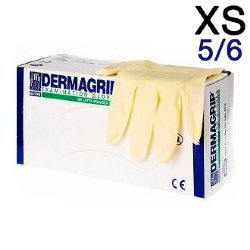 DERMAGRIP Classic - Перчатки латексные -5-6 ХS 100шт