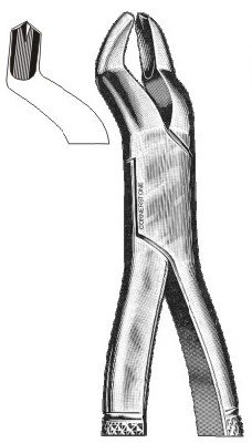 Щипцы № 53 L (777-205) для моляров верхней челюсти левой стороны