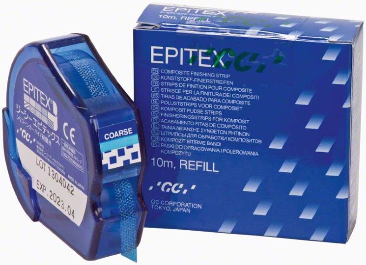 GC - Epitex Coarse (голубой, грубый) 000405 Штрипсы полимерные